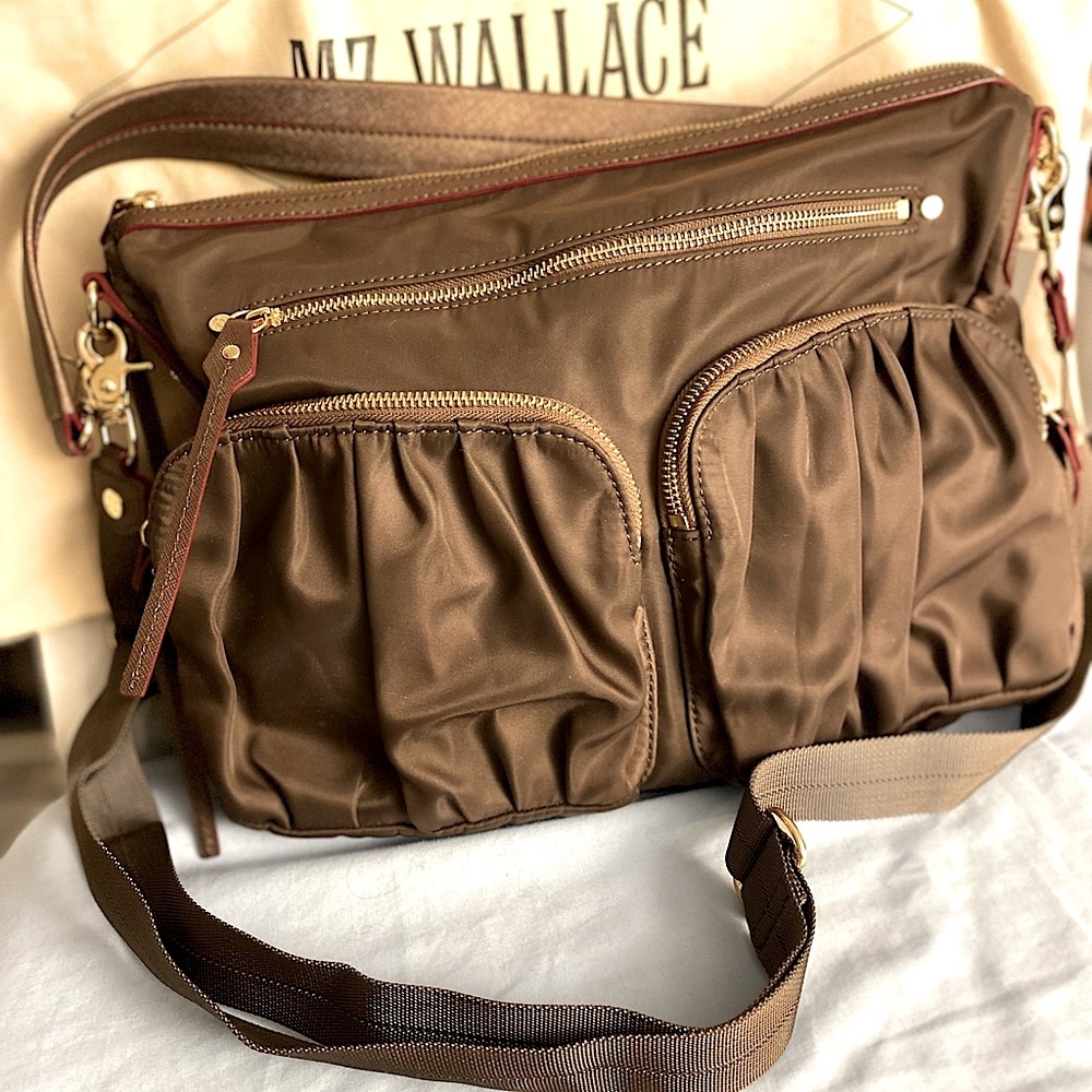 NWT MZ Wallace Hayley clove brown Bedford collection purse